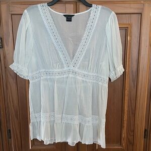 Moda International Black and White Blouse